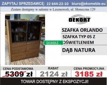DEKORT - SZAFKA ORLANDO Z OŚWIETLENIEM T05 DĄB NATURA
